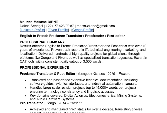 do expert english to french translation and localization